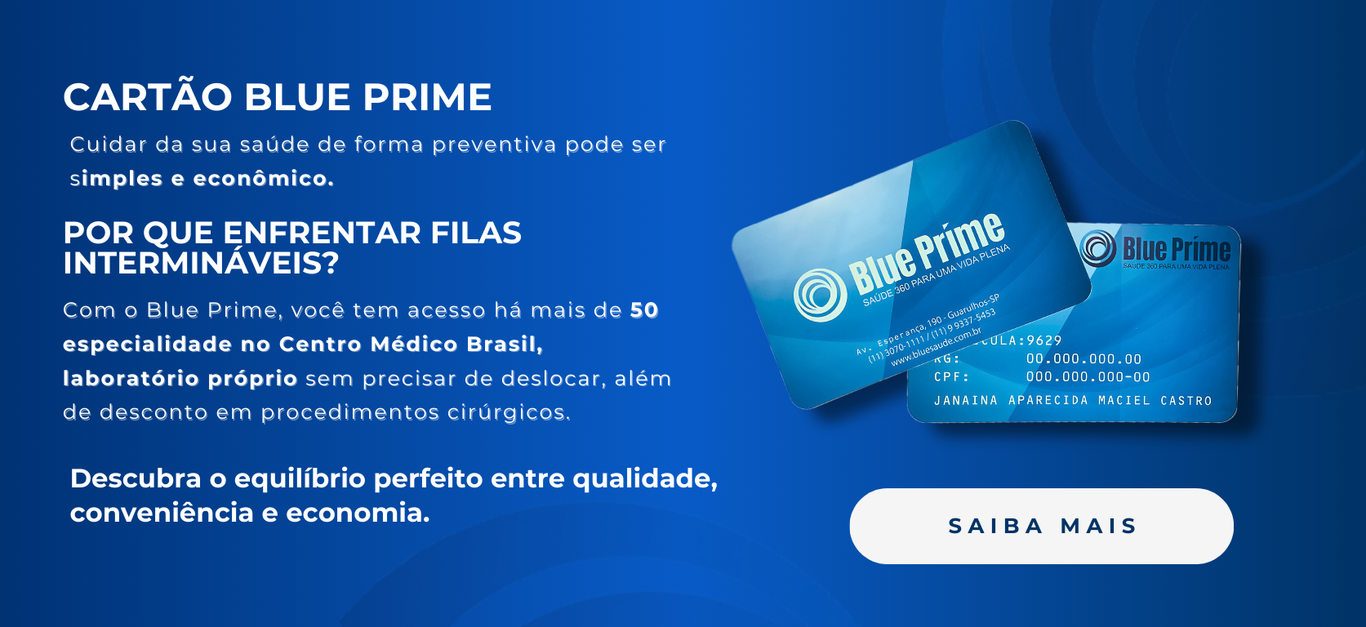 Peça já seu cartão Blue